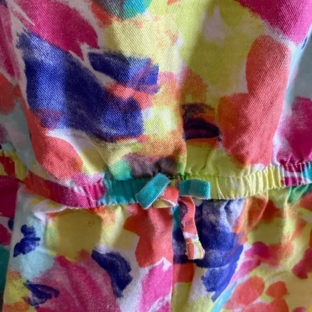 Cherokee Colorful Sleeveless Shorts Elastic Waist 100% Cotton Romper Size‎ 5T
